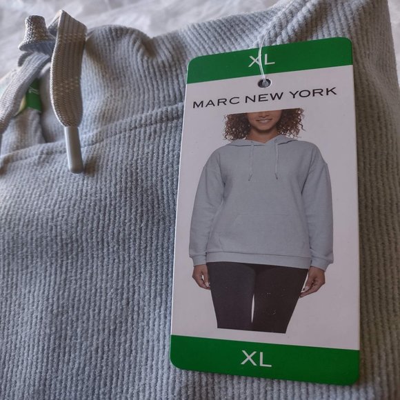 Marc New York Ladies' Super Soft Hoodie Blue NWT NEW - Picture 4 of 6